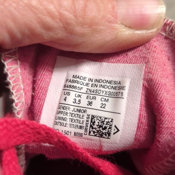 Converse CT Hi, Vision Fuscia/ Multi Color Textile - Youth 4 - Picture 8 of 10